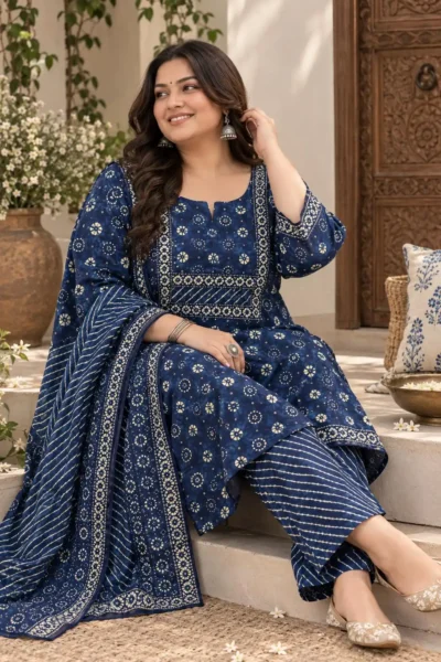 Printed Casual Straight 3P Suit