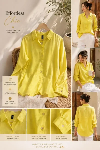 Long Sleeve Oversized Shirt
