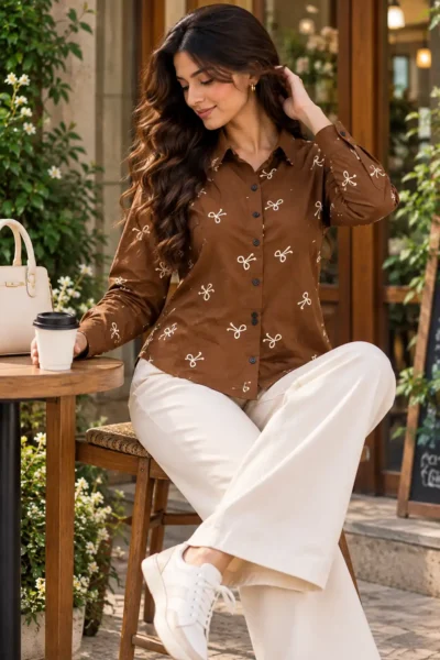 Long Sleeve printed reg Shirt